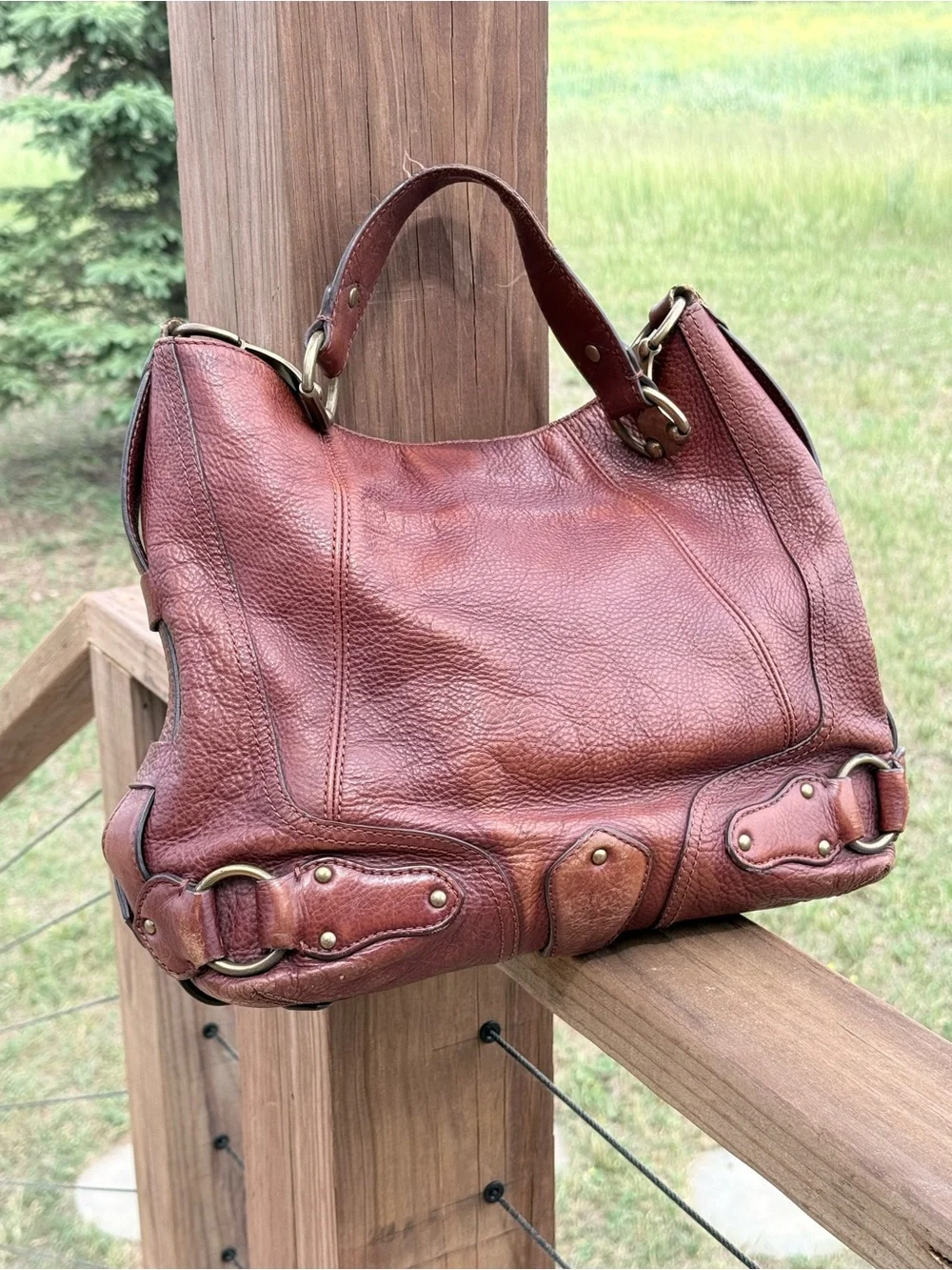 Vintage Micheal Kors Leather Hobo Bag